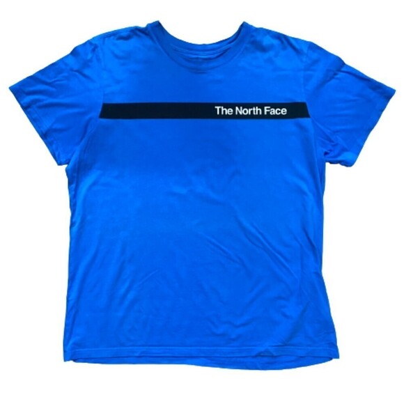 The North Face Outdoors Royal Blue Graphic T-Shirt Men's Cotton Size XL - Picture 1 of 7